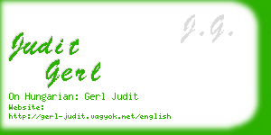 judit gerl business card